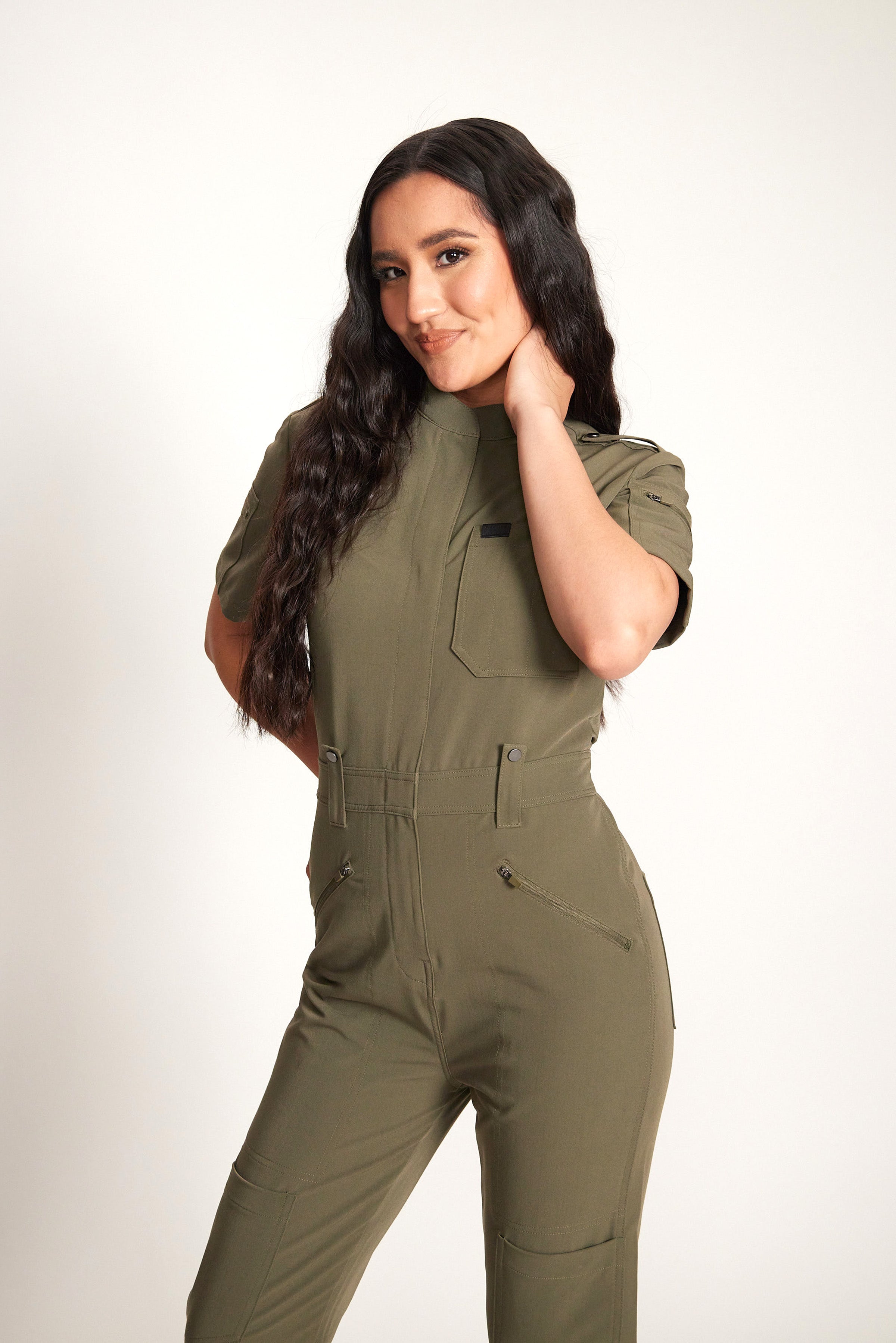 Jolie Lux Jumpsuit Oliveo