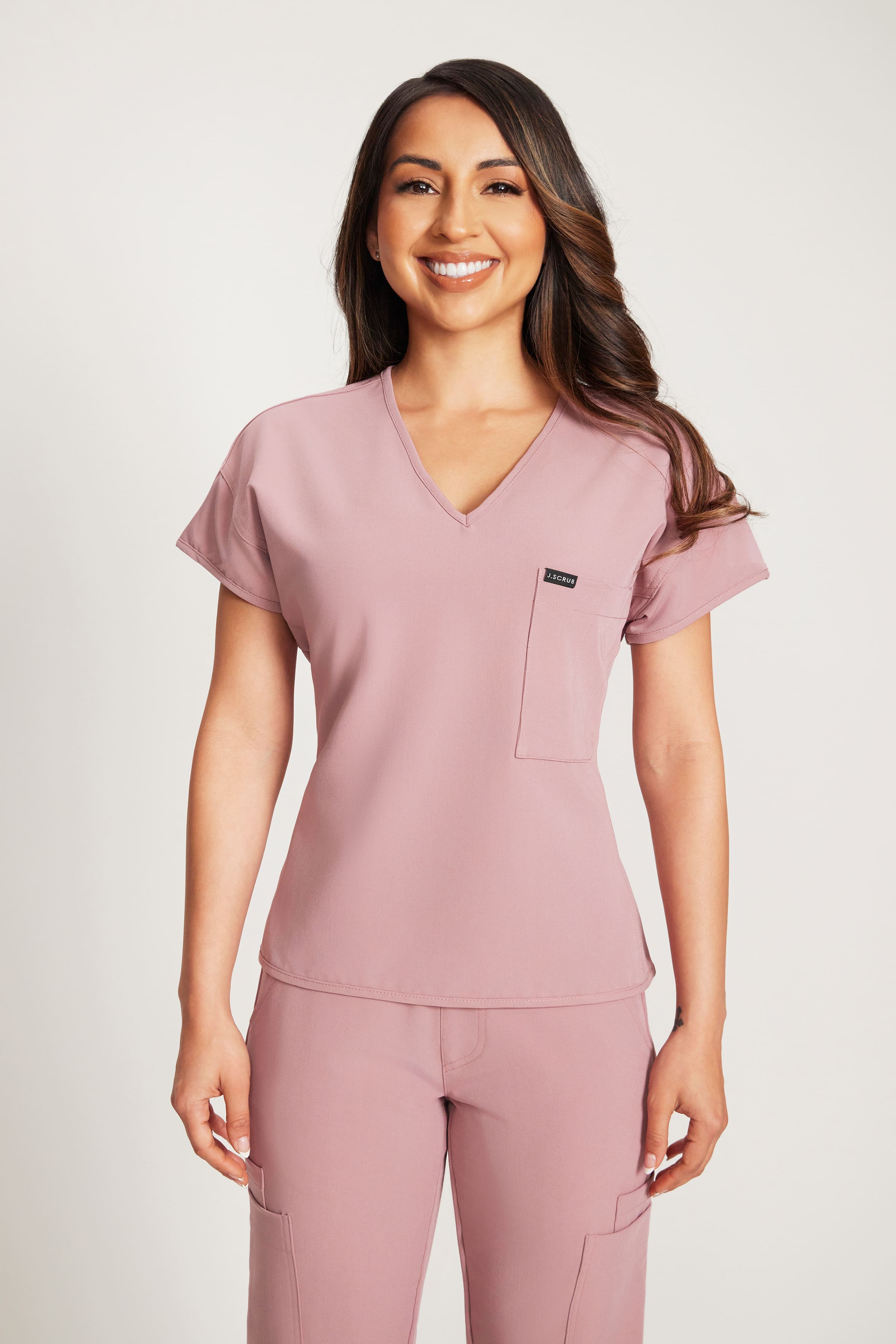 Essentia Scrub Top  Blush Bloom